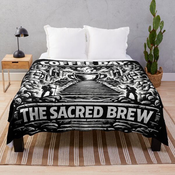 Item preview, The Sacred Brew National Coffee Day Temple Sanctuary designed and sold by irfanshikh.