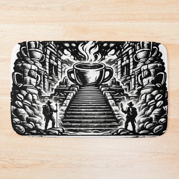 Item preview, The Sacred Brew National Coffee Day Temple Sanctuary designed and sold by irfanshikh.