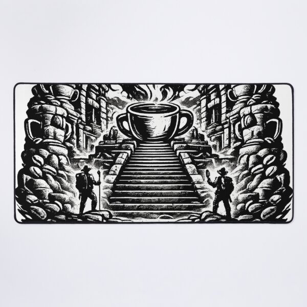 Item preview, The Sacred Brew National Coffee Day Temple Sanctuary designed and sold by irfanshikh.