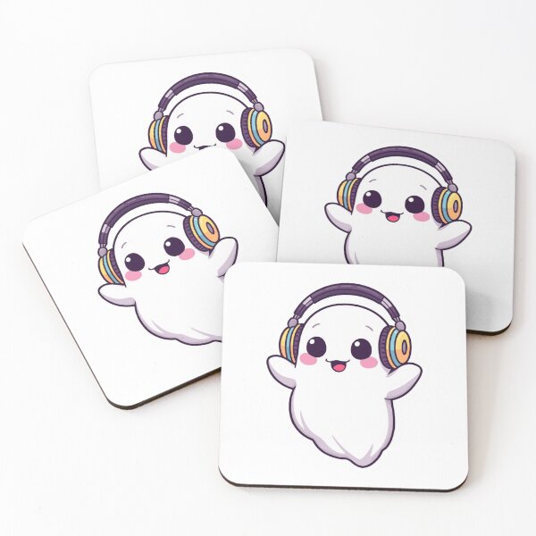 Item preview, Music Ghost Sticker | Headphone Vinyl Decal designed and sold by Pandey14.
