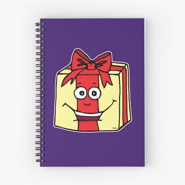 Item preview, Cute Happy Gift Box Sticker | Funny Birthday & Christmas Present Cartoon designed and sold by MyxaART.