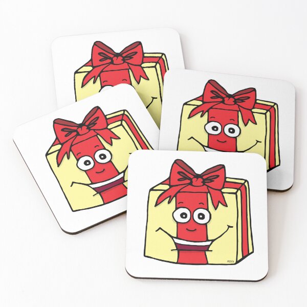 Item preview, Cute Happy Gift Box Sticker | Funny Birthday & Christmas Present Cartoon designed and sold by MyxaART.
