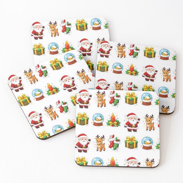 Item preview, Cute Christmas Cartoon Sticker Collection designed and sold by silver moon creations.