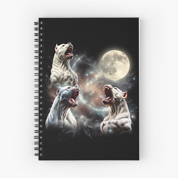 Item preview, Dogo Argentino Howling Moon Lover Dog designed and sold by MosaikkiArt.