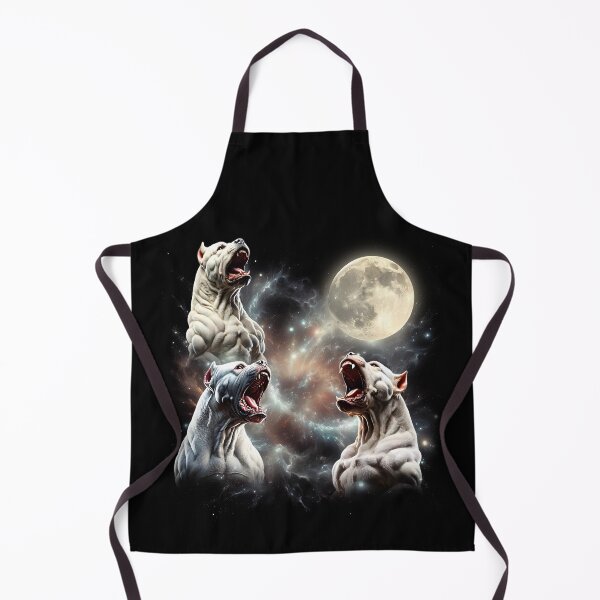 Item preview, Dogo Argentino Howling Moon Lover Dog designed and sold by MosaikkiArt.