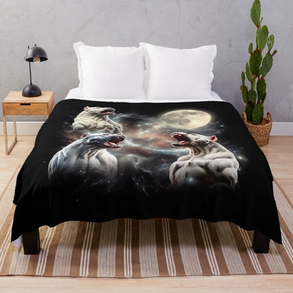 Item preview, Dogo Argentino Howling Moon Lover Dog designed and sold by MosaikkiArt.