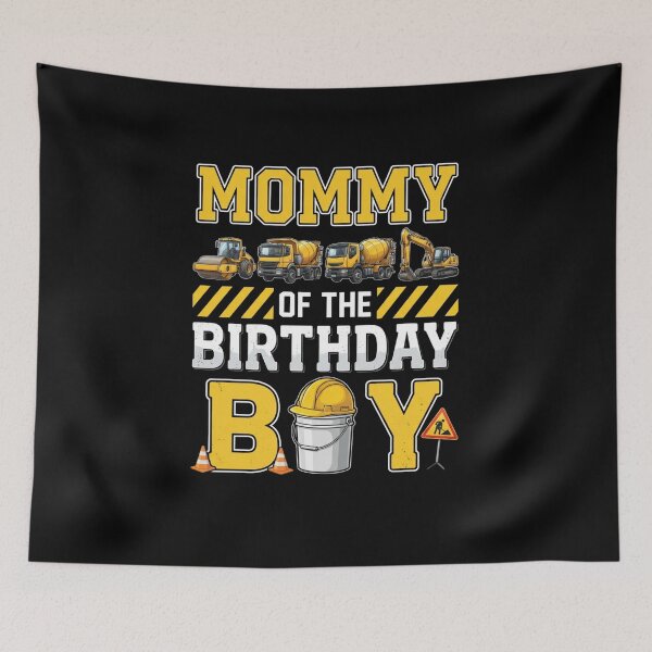 Item preview, Mommy of the Birthday Boy Construction Worker Birthday T-Shirt | Cute Construction Party Graphic Gift designed and sold by Trendably.