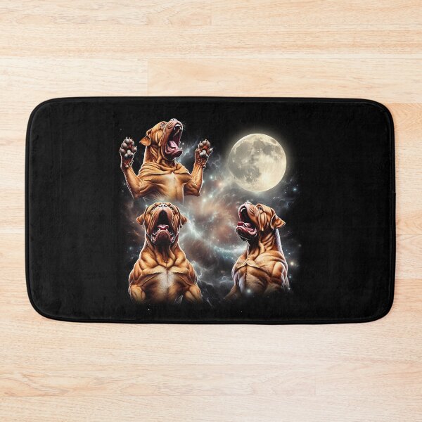 Item preview, Dogue de Bordeaux Howling Moon Lover Dog designed and sold by MosaikkiArt.