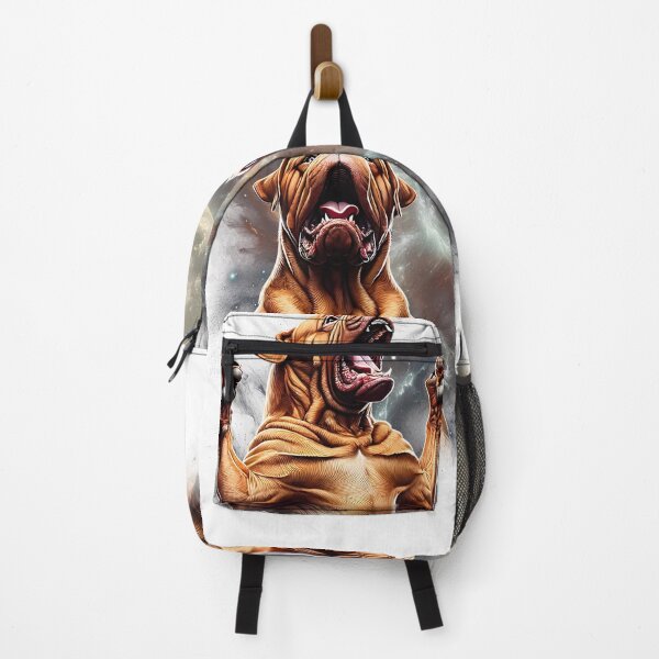 Item preview, Dogue de Bordeaux Howling Moon Lover Dog designed and sold by MosaikkiArt.