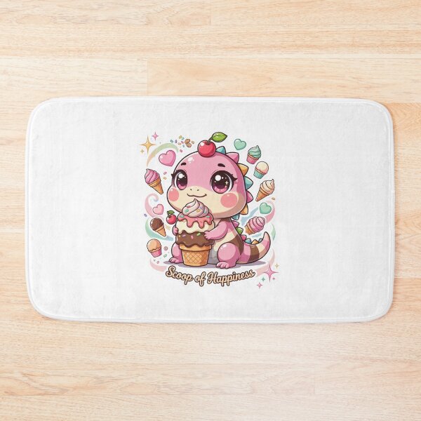 Item preview, Scoop of Happiness Kawaii Baby Dinosaur Ice Cream T-Shirt – Cute Pastel Dessert Art Gift for Kawaii Lovers & Sweet Treat Fans designed and sold by GemBob Creations.