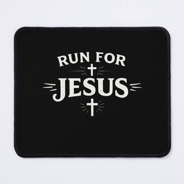 Item preview, Run for Jesus | Christian Running T-Shirt | Minimal Cross Typography | Faith Fitness Apparel | Christian Gift designed and sold by ruthstudio.