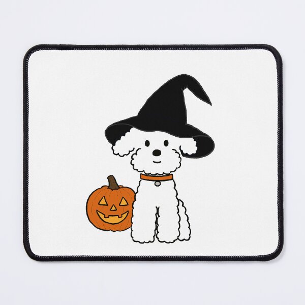 Item preview, Halloween Poodle Witch with Jack-O’-Lantern designed and sold by pinkystickstore.
