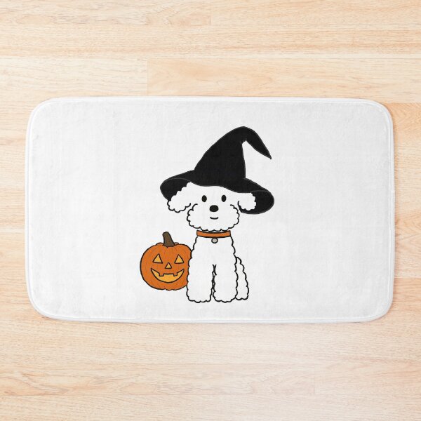 Item preview, Halloween Poodle Witch with Jack-O’-Lantern designed and sold by pinkystickstore.