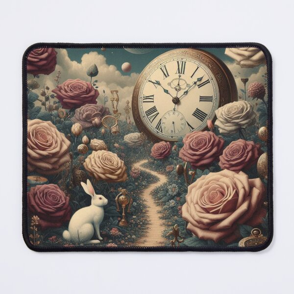 Item preview, Surreal Wonderland Rabbit – Cosmic Time Fantasy Art designed and sold by Dogandesighn.