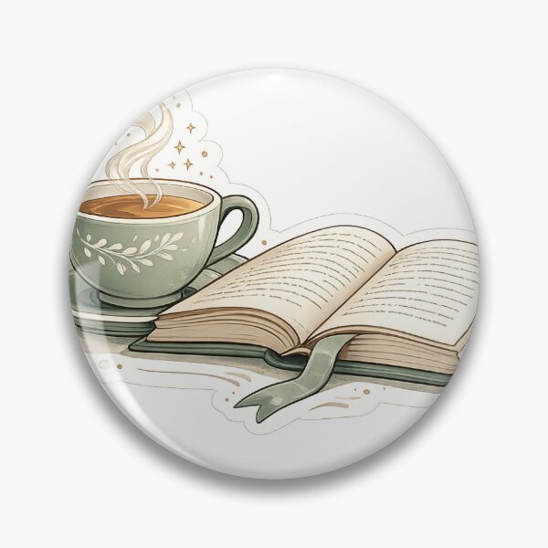Item preview, Coffee, Tea & Open Book designed and sold by InkPixell.