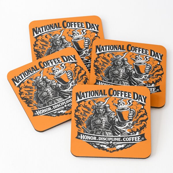 Item preview, Honor Discipline Coffee National Coffee Day Samurai Warrior designed and sold by irfanshikh.