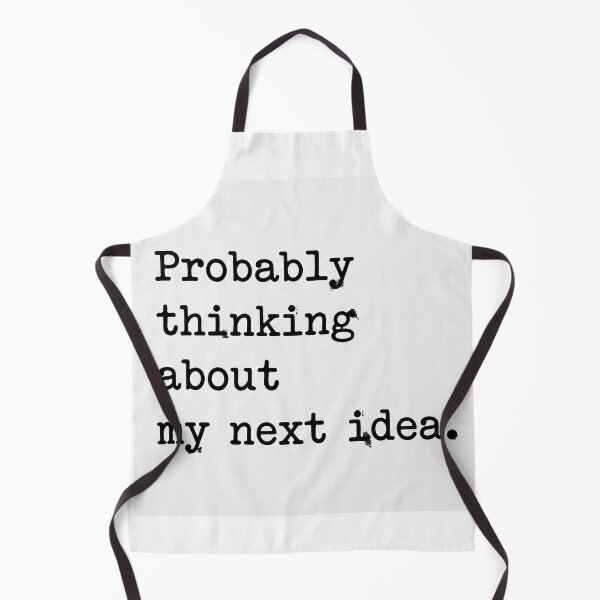 Item preview, Probably Thinking About My Next Idea Sticker - Entrepreneur Creator Quote designed and sold by venus-st.