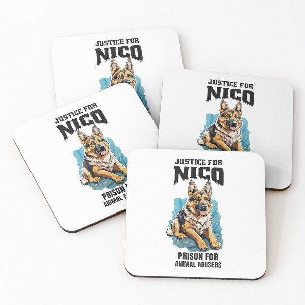 Item preview, Justice for Nico against animal abuse designed and sold by HandicraftArt.