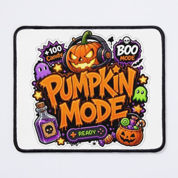 Item preview, PUMPKIN MODE Graffiti Sticker PNG | Cute Halloween Graphic Design | Spooky Autumn Vinyl Decal | Kawaii Fall Aesthetic Laptop Sticker designed and sold by Stylestickers55.