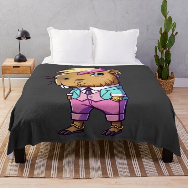 Item preview, Stylish Capybara in a Suit Fashion Illustration designed and sold by AniDragonfly.