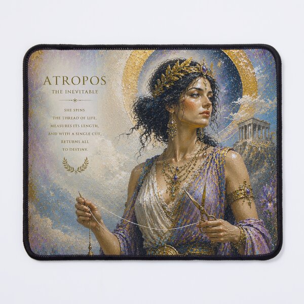 Item preview, Greek Goddess Atropos painting designed and sold by GalleryKauffeld.