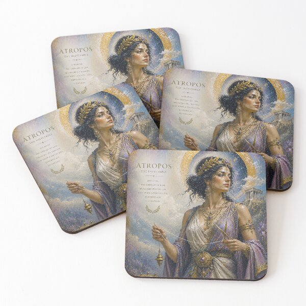 Item preview, Greek Goddess Atropos painting designed and sold by GalleryKauffeld.
