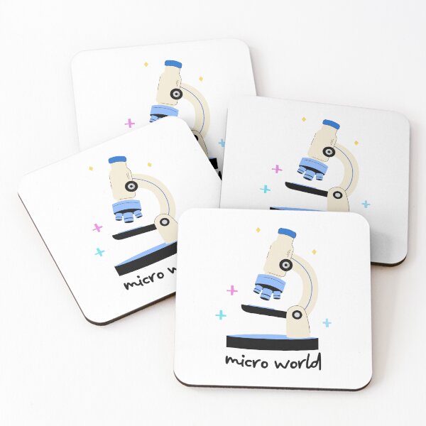 Item preview, Cute Hand Drawn Microscope Micro World Illustration designed and sold by the-myro.