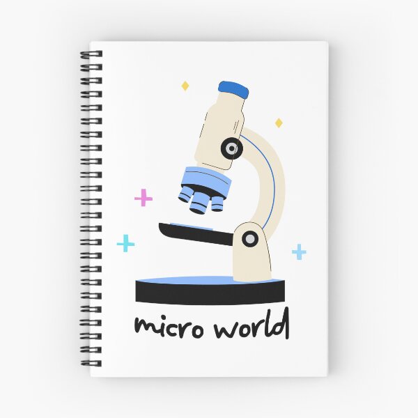 Item preview, Cute Hand Drawn Microscope Micro World Illustration designed and sold by the-myro.