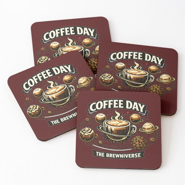 Item preview, Coffee Day The Brewniverse | Cosmic Coffee Galaxy Lover Vintage Retro  designed and sold by irfanshikh.
