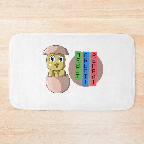 Item preview, Debit Credit Repeat Funny Banker Accountant Finance Humor Design  designed and sold by TeeZaa.