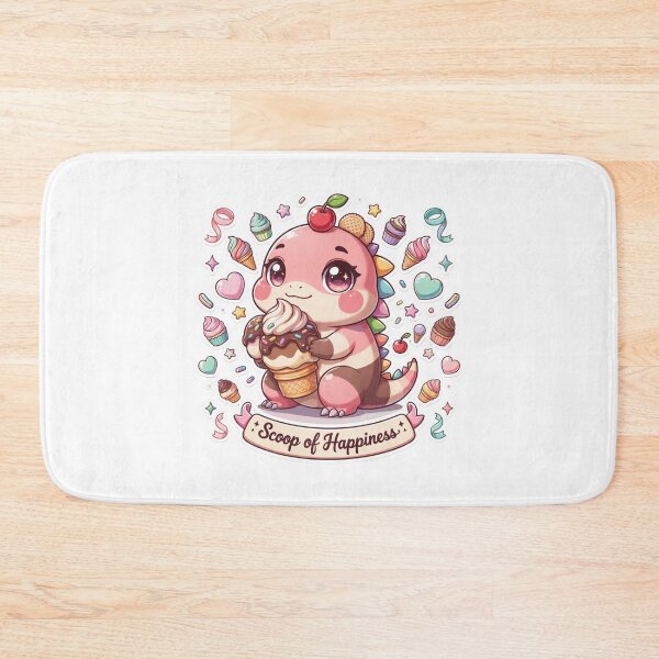 Item preview, Scoop of Happiness Kawaii Baby Dinosaur Ice Cream T-Shirt – Cute Pastel Dessert Sticker Gift for Kawaii Lovers & Sweet Treat Fans designed and sold by GemBob Creations.