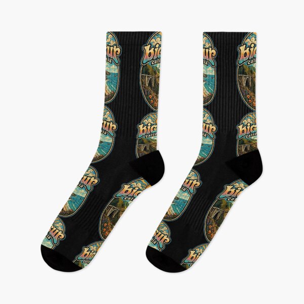 Item preview, Big Sur California Retro Trippy Art Travel designed and sold by TomFrontierArt.