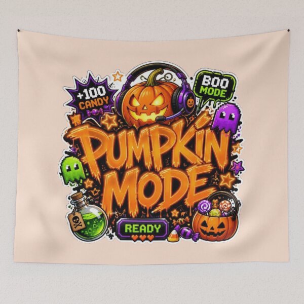 Item preview, PUMPKIN MODE Graffiti Sticker PNG | Cute Halloween Graphic Design | Spooky Autumn Vinyl Decal | Kawaii Fall Aesthetic Laptop Sticker designed and sold by Stylestickers55.