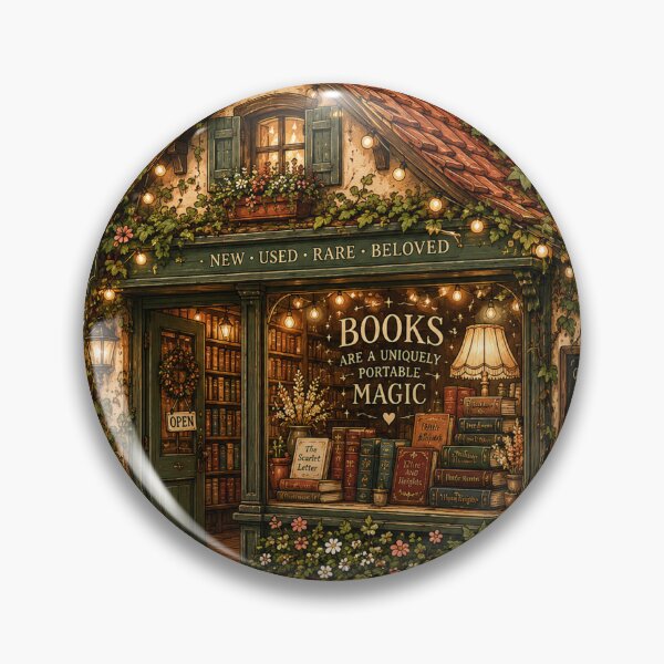 Item preview, Cozy Magical Bookshop designed and sold by InkPixell.