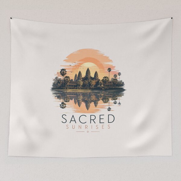 Item preview, Sacred Sunrises – Seamless Angkor Sunrise Pattern |  designed and sold by CallisC-Arts.