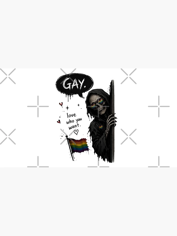 Thumbnail 3 of 3, Cap, Gay Death designed and sold by PatternFly.