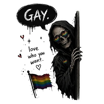 Artwork thumbnail, Gay Death by PatternFly