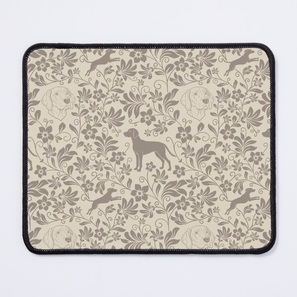 Item preview, Hungarian Vizsla Floral Pattern | Elegant Botanical Dog Design Sepia designed and sold by WildLakePatterns.