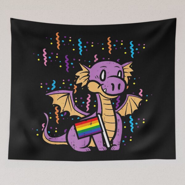 Item preview, Pride Dragon Rainbow Flag LGBTQ Ally designed and sold by MOnnroyu.