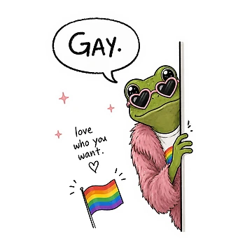 Artwork thumbnail, Gay Frog by PatternFly