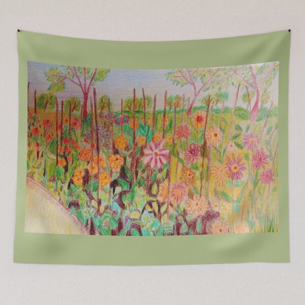 Item preview, Flowers in garden stage of beauty landscape  designed and sold by MartaTerkiewicz.