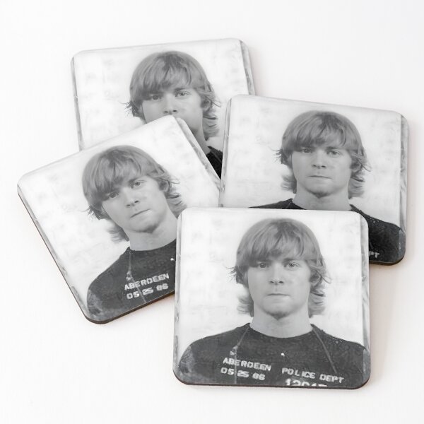 Item preview, Kurt Cobain Mugshot Original Custom Vintage Music Poster Wall Art designed and sold by Cool Robot Bro..