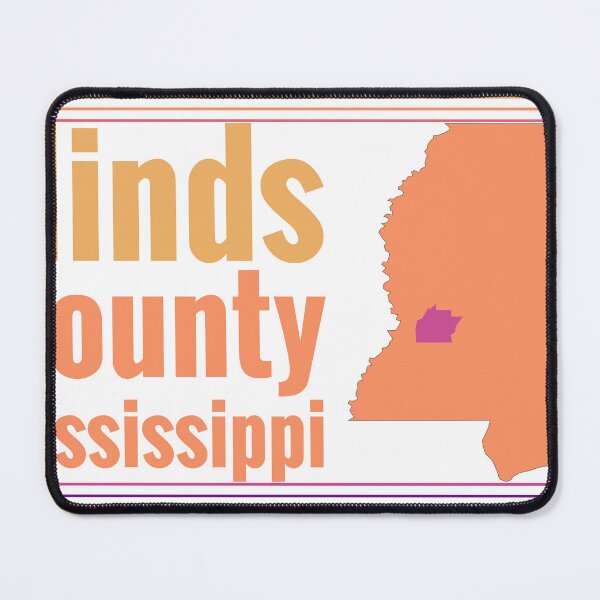 Item preview, Hinds County Mississippi Highlighted on State Map designed and sold by TheIconSmith.