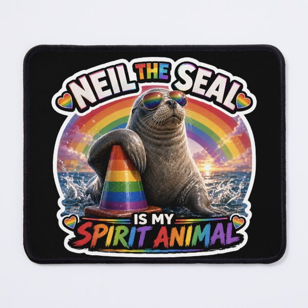 Item preview, Neil the Seal is My Spirit Animal designed and sold by SMARTKIT DESIGNAGENCY.