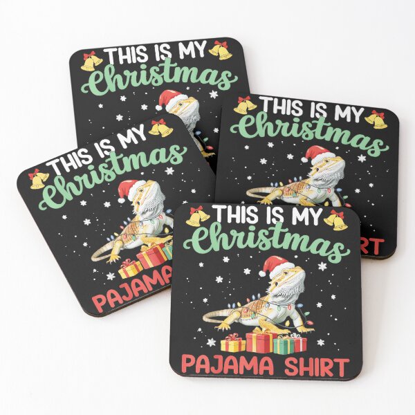 Artikelvorschau, Das ist mein Weihnachtspyjama-Shirt, Bartagamen-Weihnachtshaustier, Feiertags-Echsenbesitzer entworfen und verkauft von MOnnroyu.