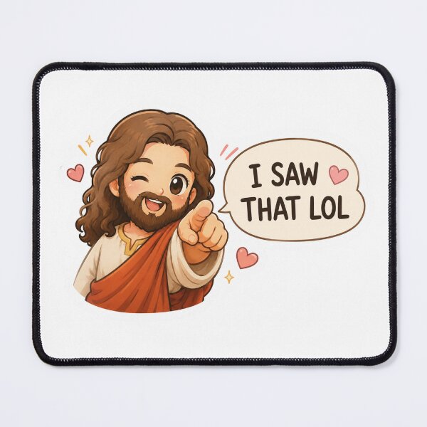 Item preview, cute jesus i saw that lol meme designed and sold by PatternFly.
