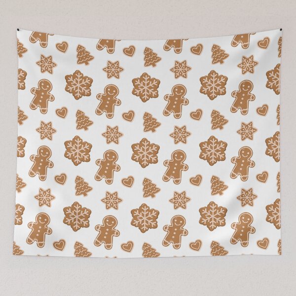 Item preview, Cute Christmas Gingerbread Cookies Pattern designed and sold by EvLip-Artist.