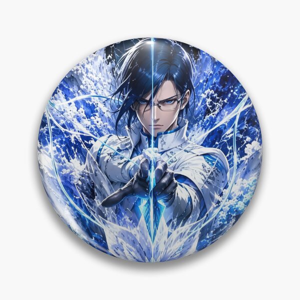 Item preview, Celestial Archer | Frost Energy Guardian | Blue Fantasy Anime Inspired Art designed and sold by Dyan4.