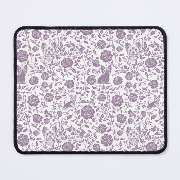 Item preview, Yorkshire Terrier Floral Pattern | Elegant Botanical Dog Design Lavender designed and sold by WildLakePatterns.