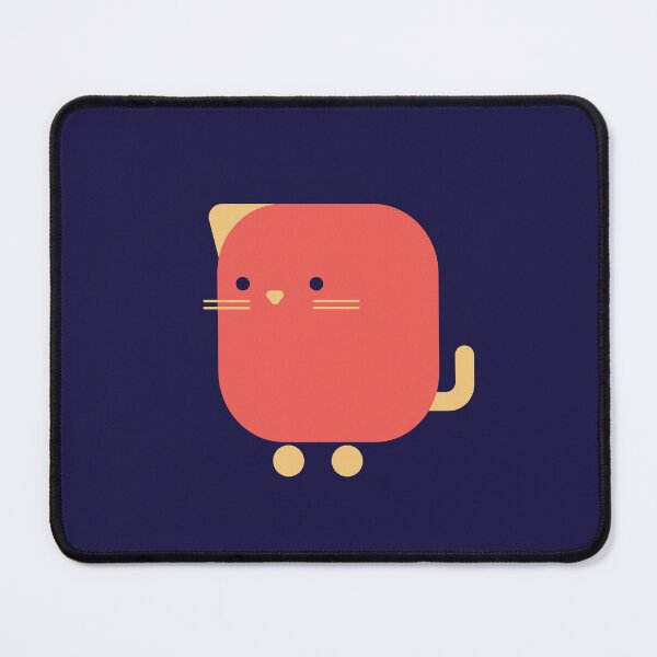 Item preview, Cute Square Cat – Kawaii Kitten Illustration designed and sold by ParadiseSh0p.